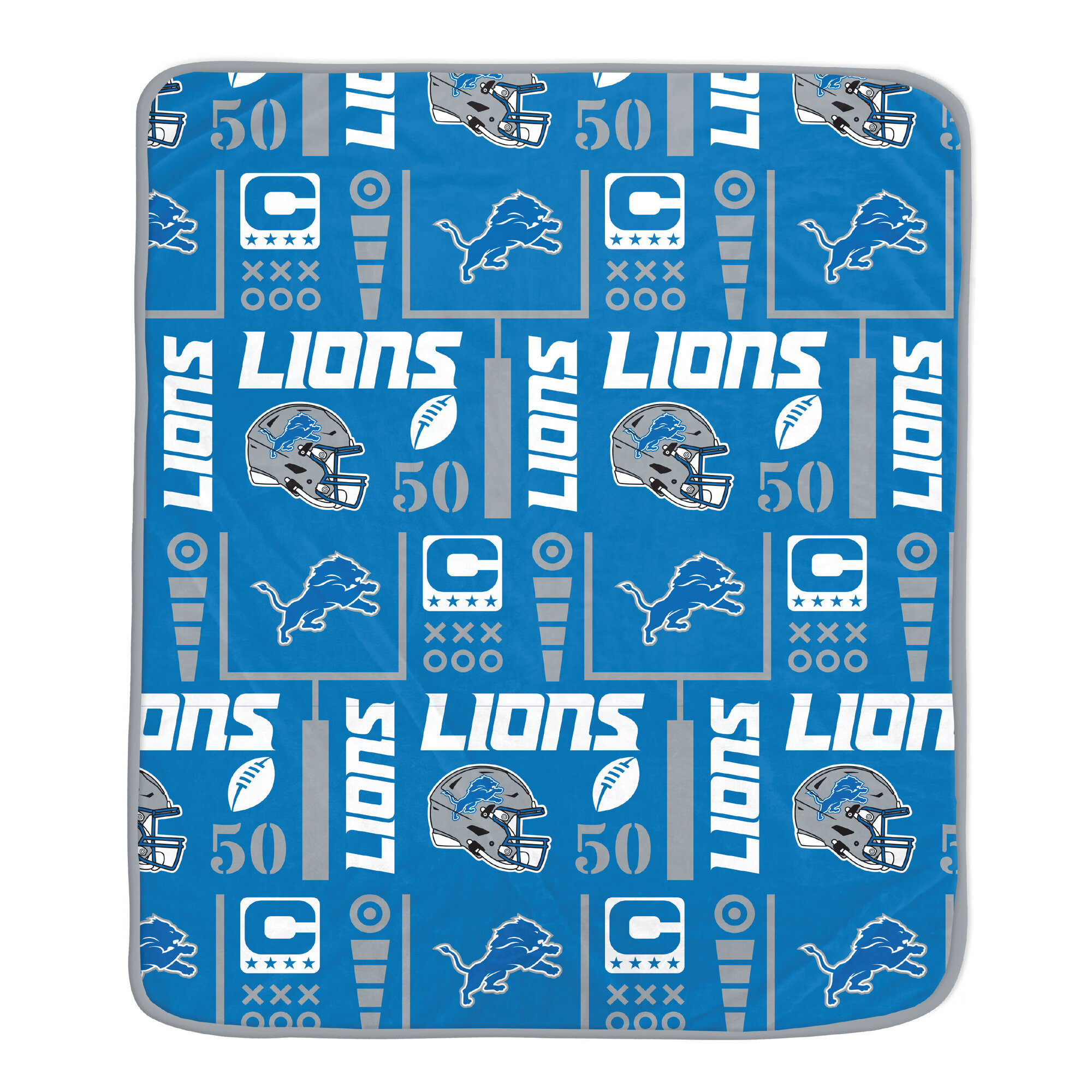 Pegasus Detroit Lions Team Spirit 60" x 70" Ultra Soft Blanket
