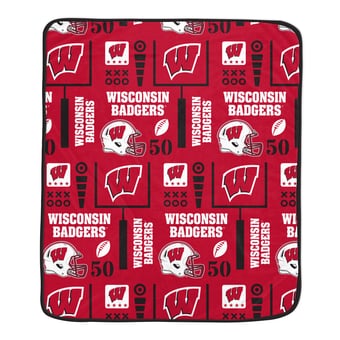 Pegasus Wisconsin Badgers Team Spirit 60" x 70" Ultra Soft Blanket