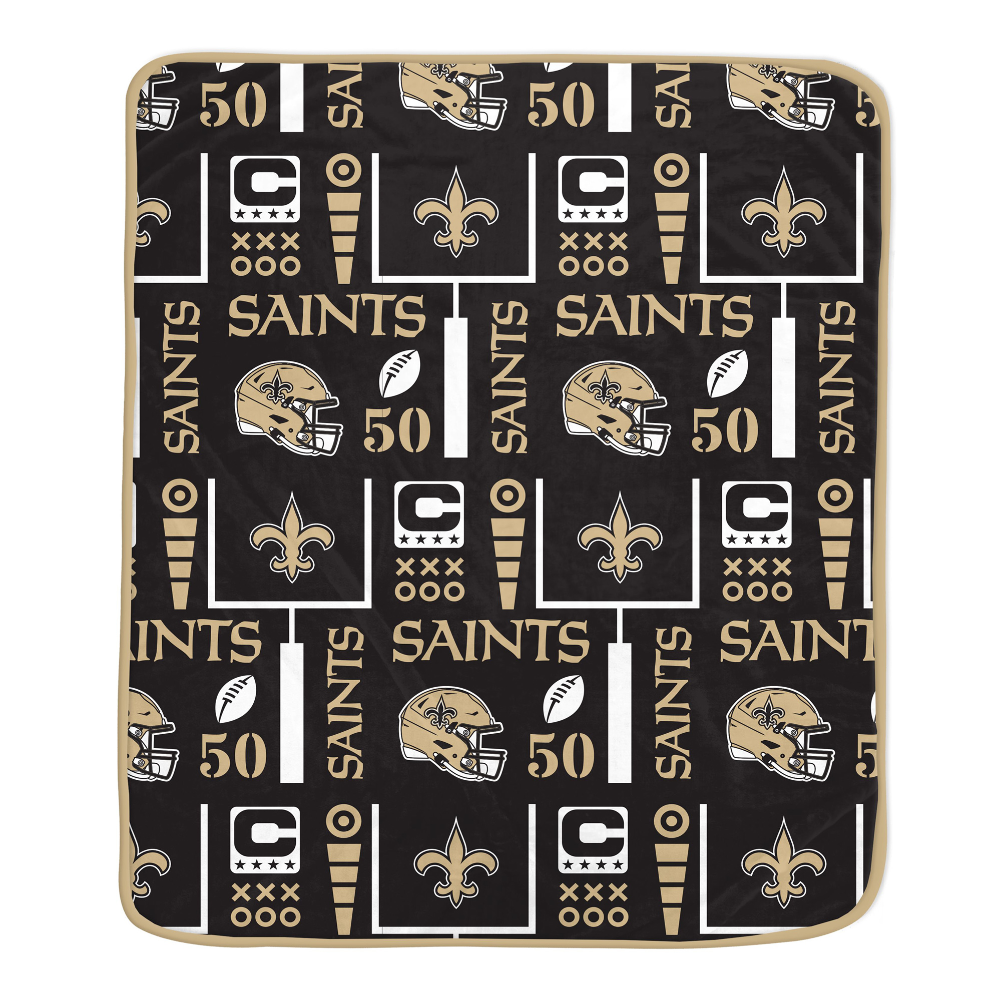 Pegasus New Orleans Saints Team Spirit 60" x 70" Ultra Soft Blanket