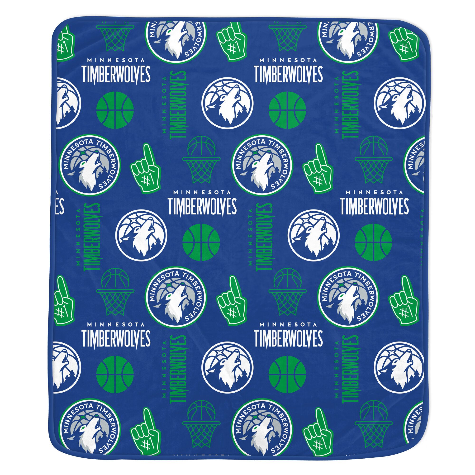 Pegasus Minnesota Timberwolves Team Spirit 60" x 70" Ultra Soft Blanket