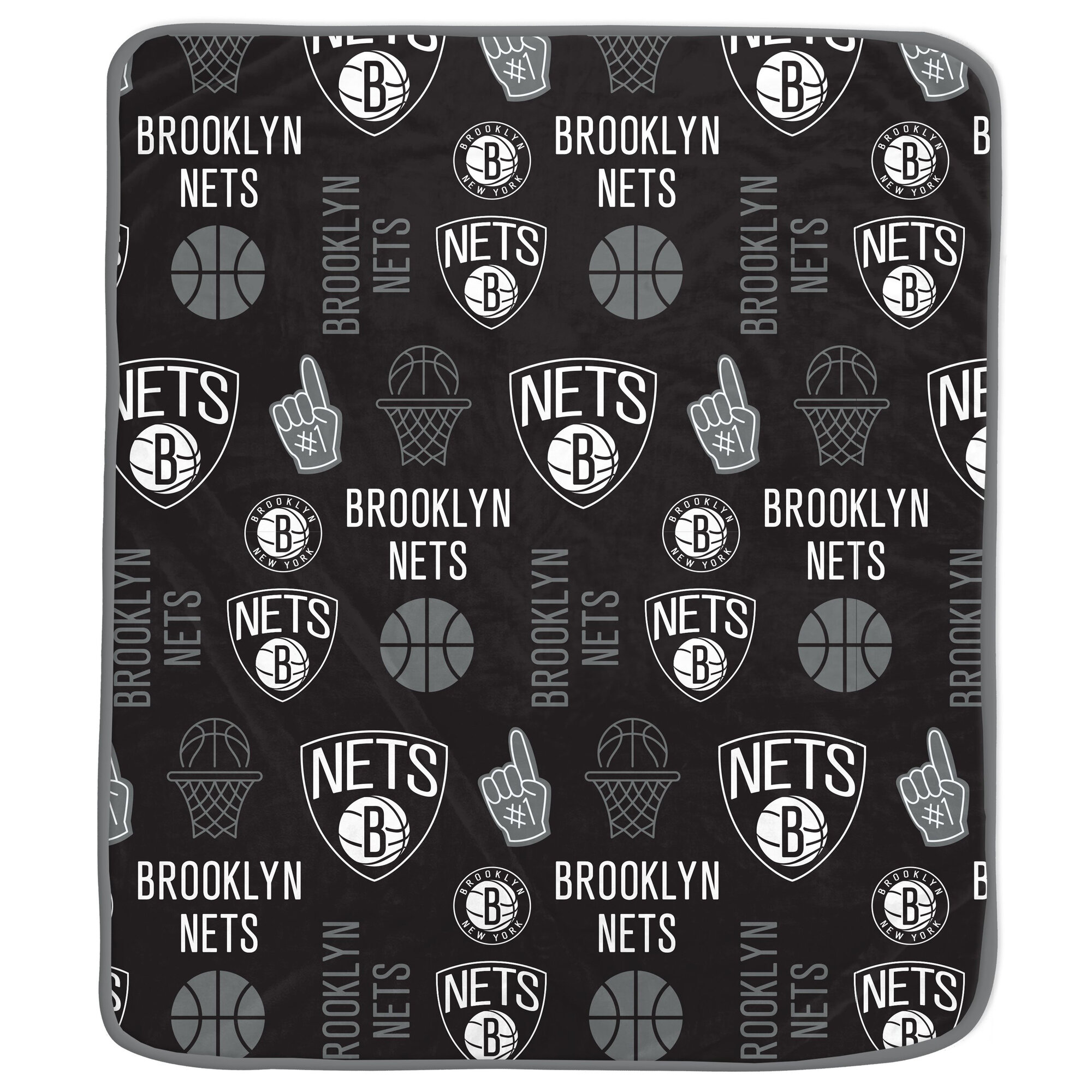 Pegasus Brooklyn Nets Team Spirit 60" x 70" Ultra Soft Blanket