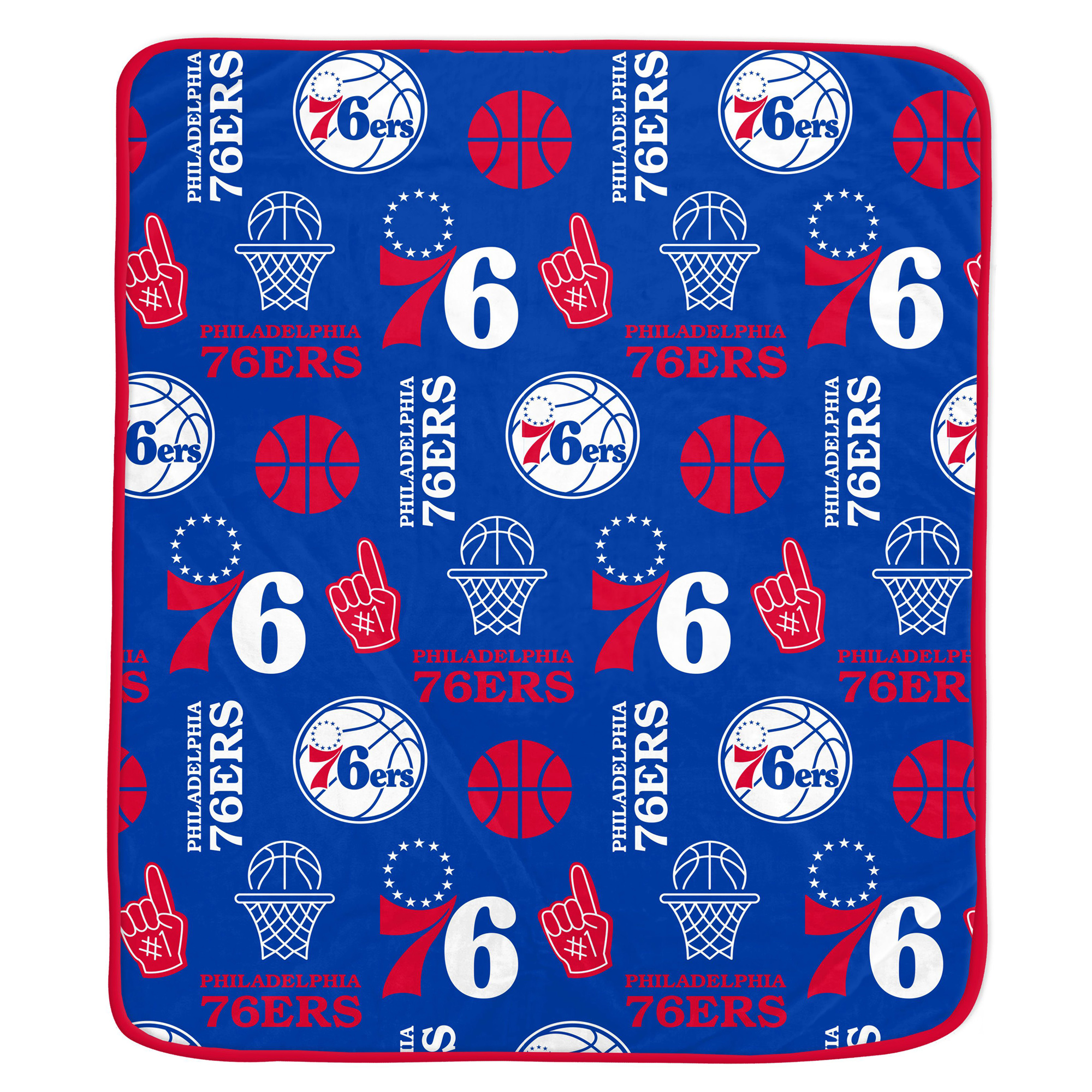 Pegasus Philadelphia 76ers Team Spirit 60" x 70" Ultra Soft Blanket