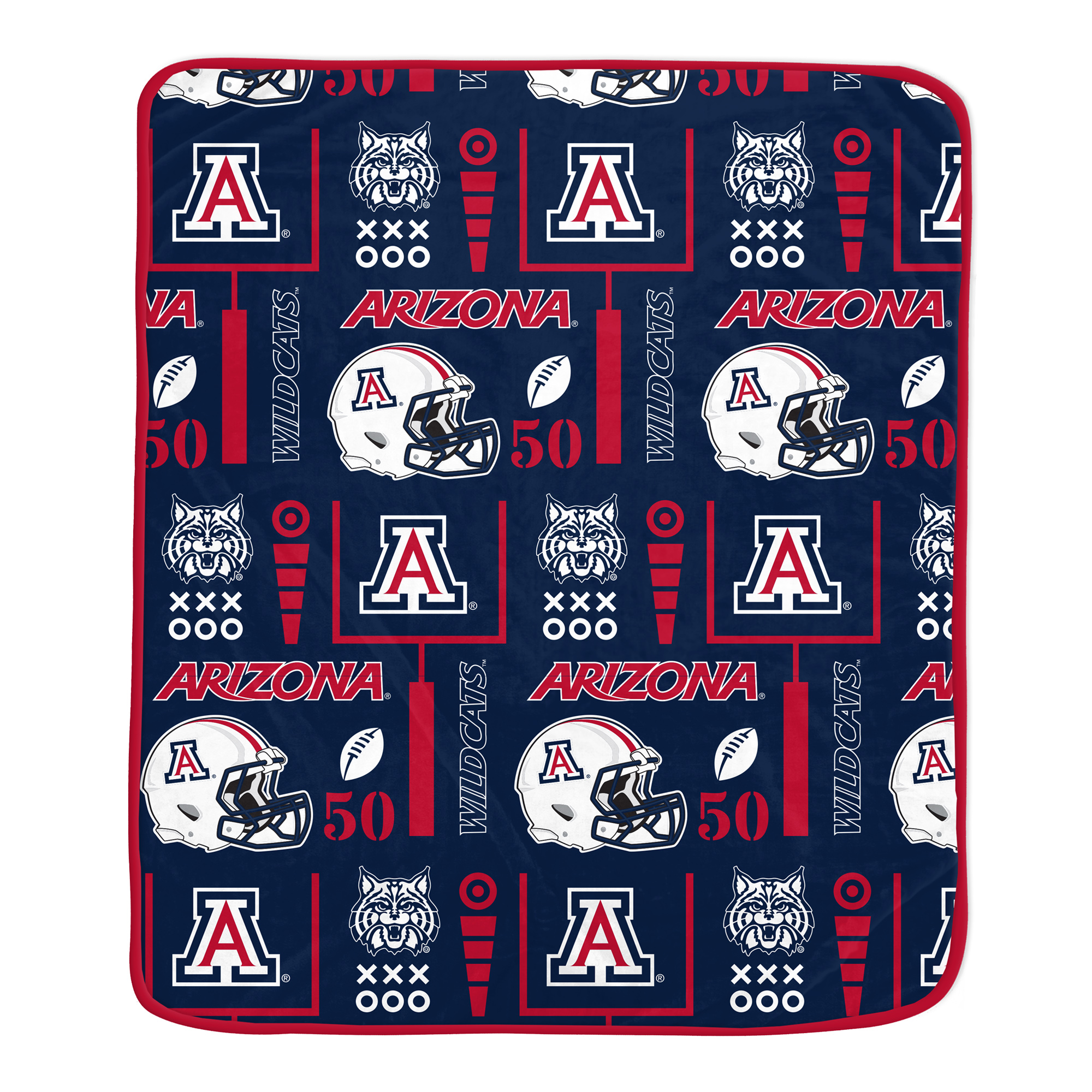 Pegasus Arizona Wildcats Team Spirit 60" x 70" Ultra Soft Blanket