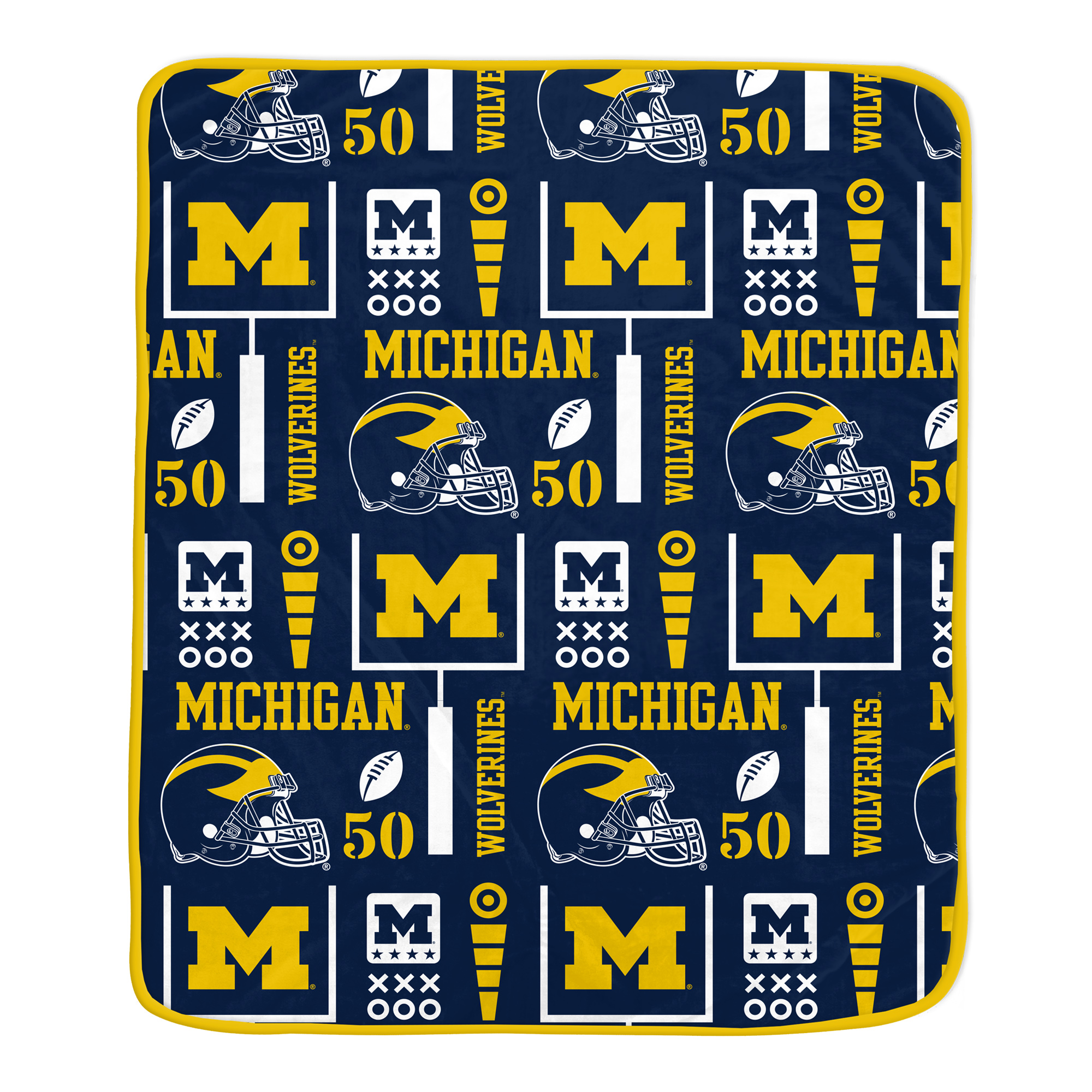 Pegasus Michigan Wolverines Team Spirit 60" x 70" Ultra Soft Blanket