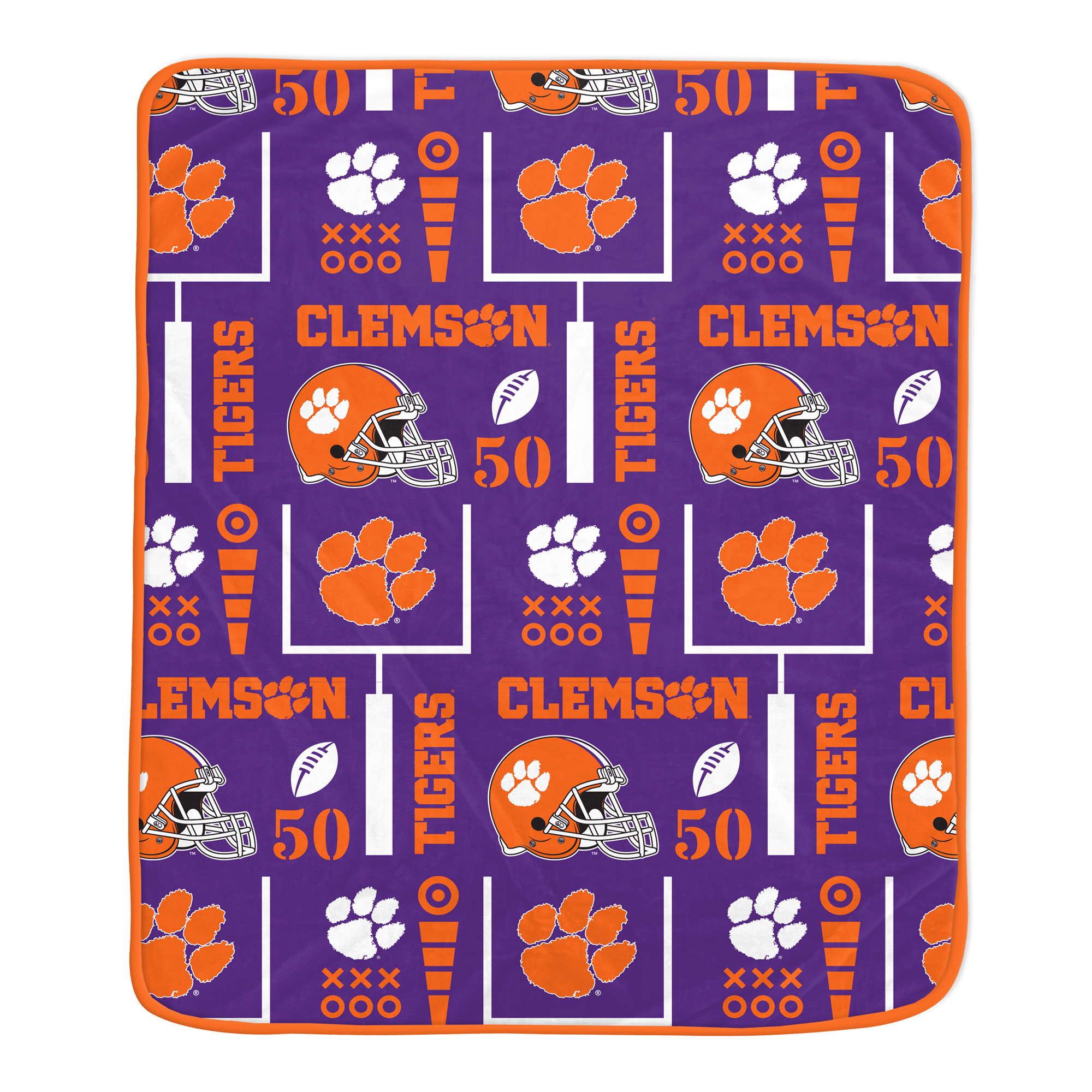 Pegasus Clemson Tigers Team Spirit 60" x 70" Ultra Soft Blanket