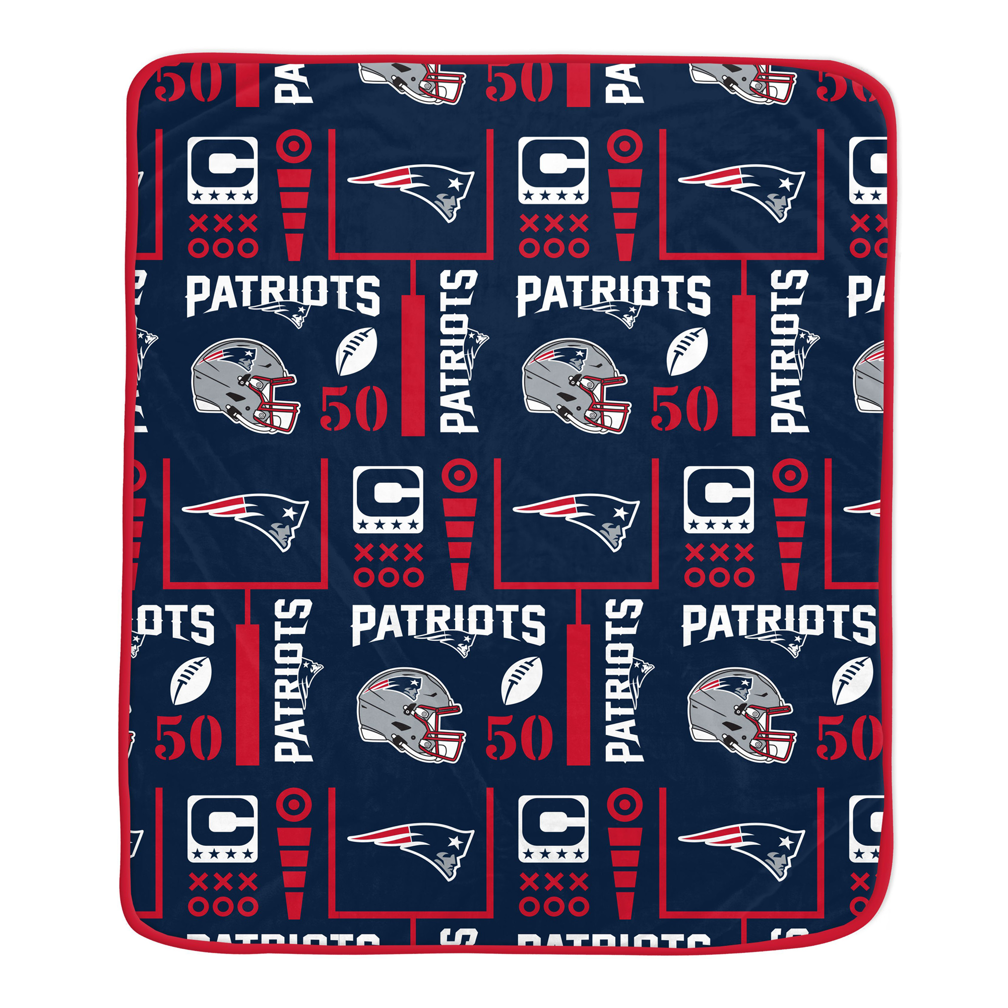 Pegasus New England Patriots Team Spirit 60" x 70" Ultra Soft Blanket