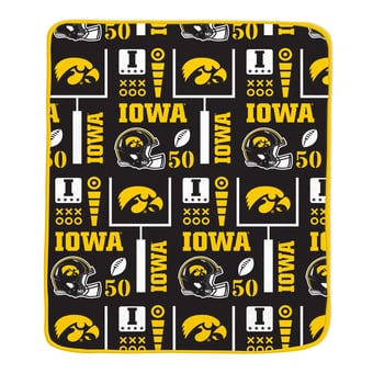 "Pegasus Iowa Hawkeyes Team Spirit 60"" x 70"" Ultra Soft Blanket"