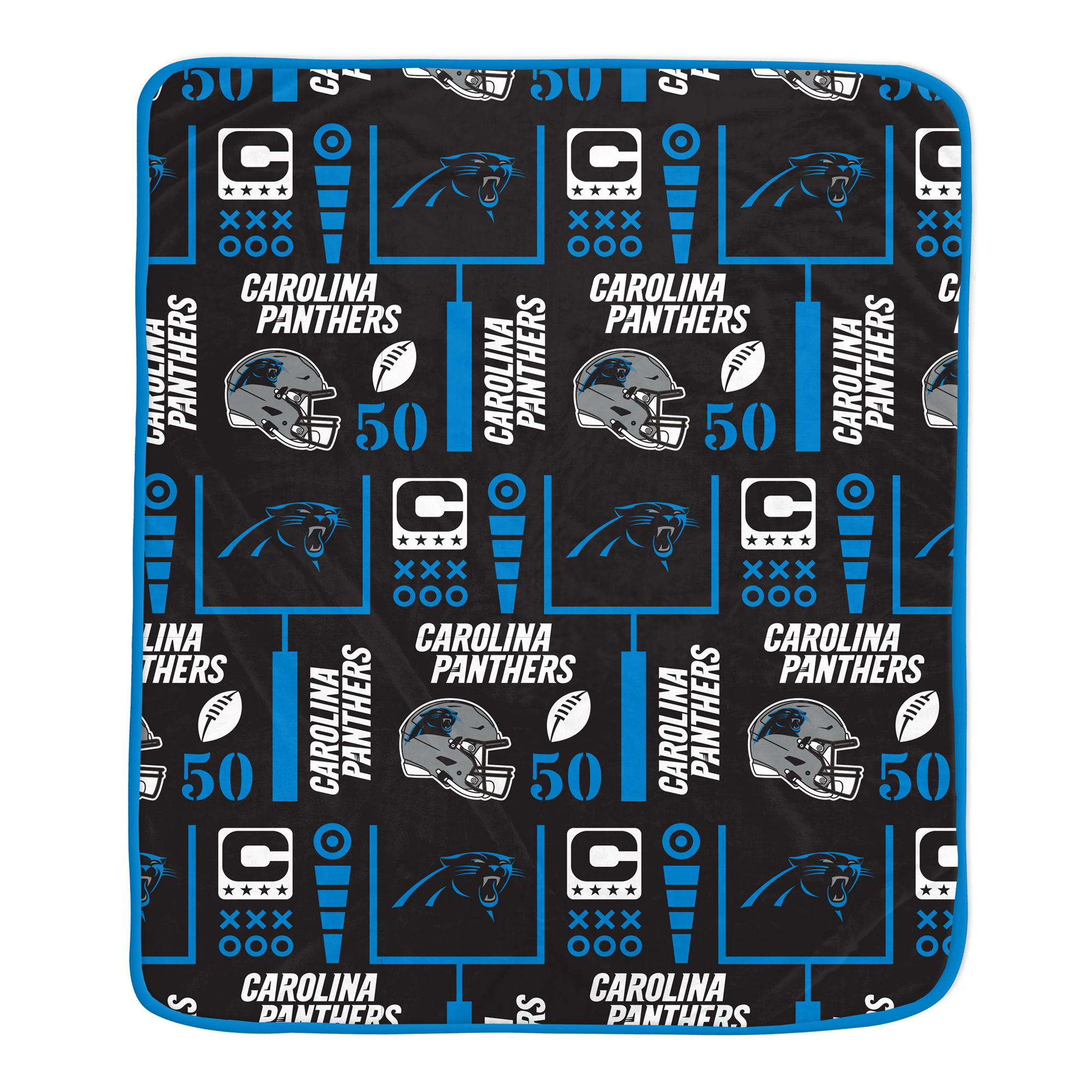 Pegasus Carolina Panthers Team Spirit 60" x 70" Ultra Soft Blanket