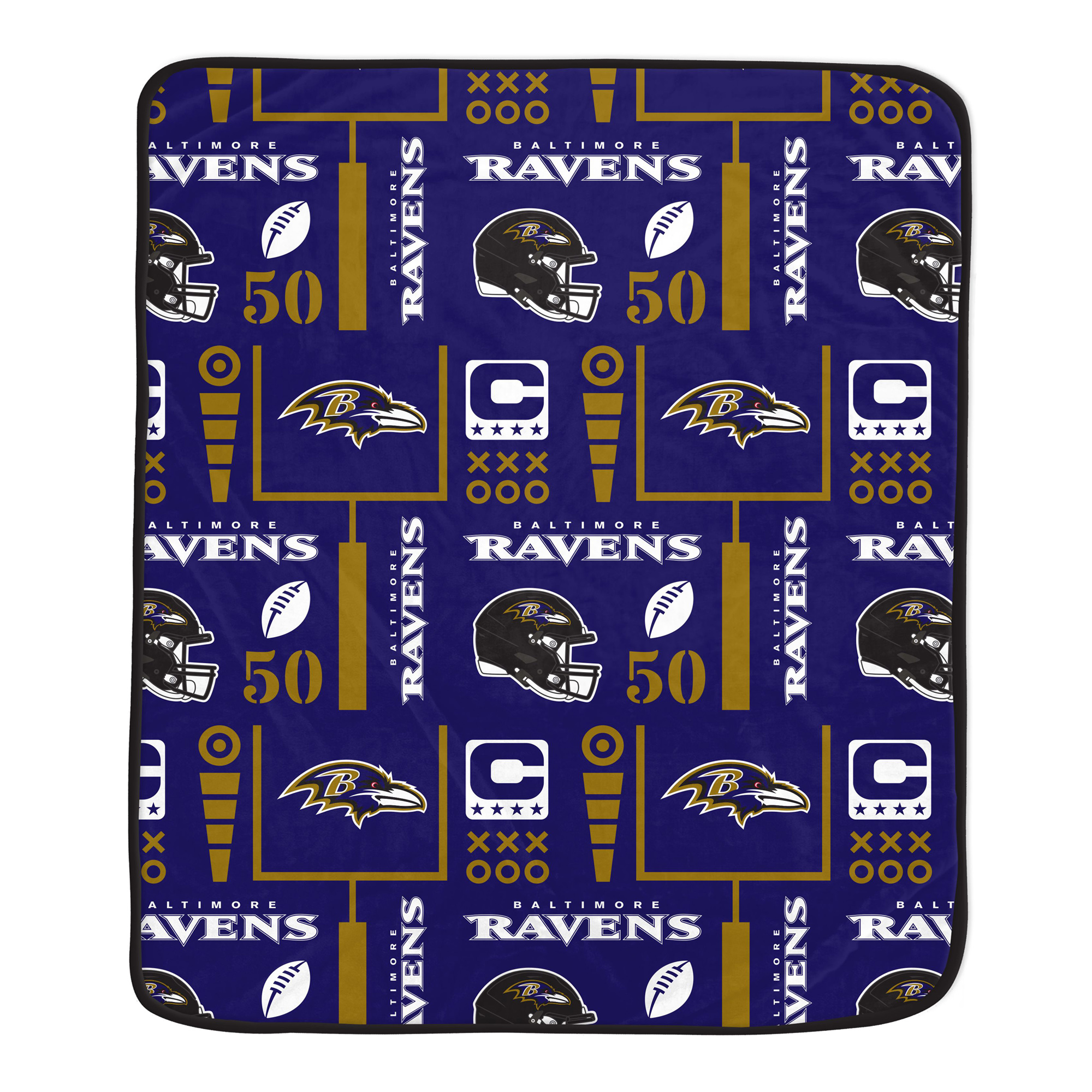 Pegasus Baltimore Ravens Team Spirit 60" x 70" Ultra Soft Blanket