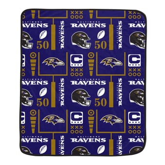 Pegasus Baltimore Ravens Team Spirit 60" x 70" Ultra Soft Blanket