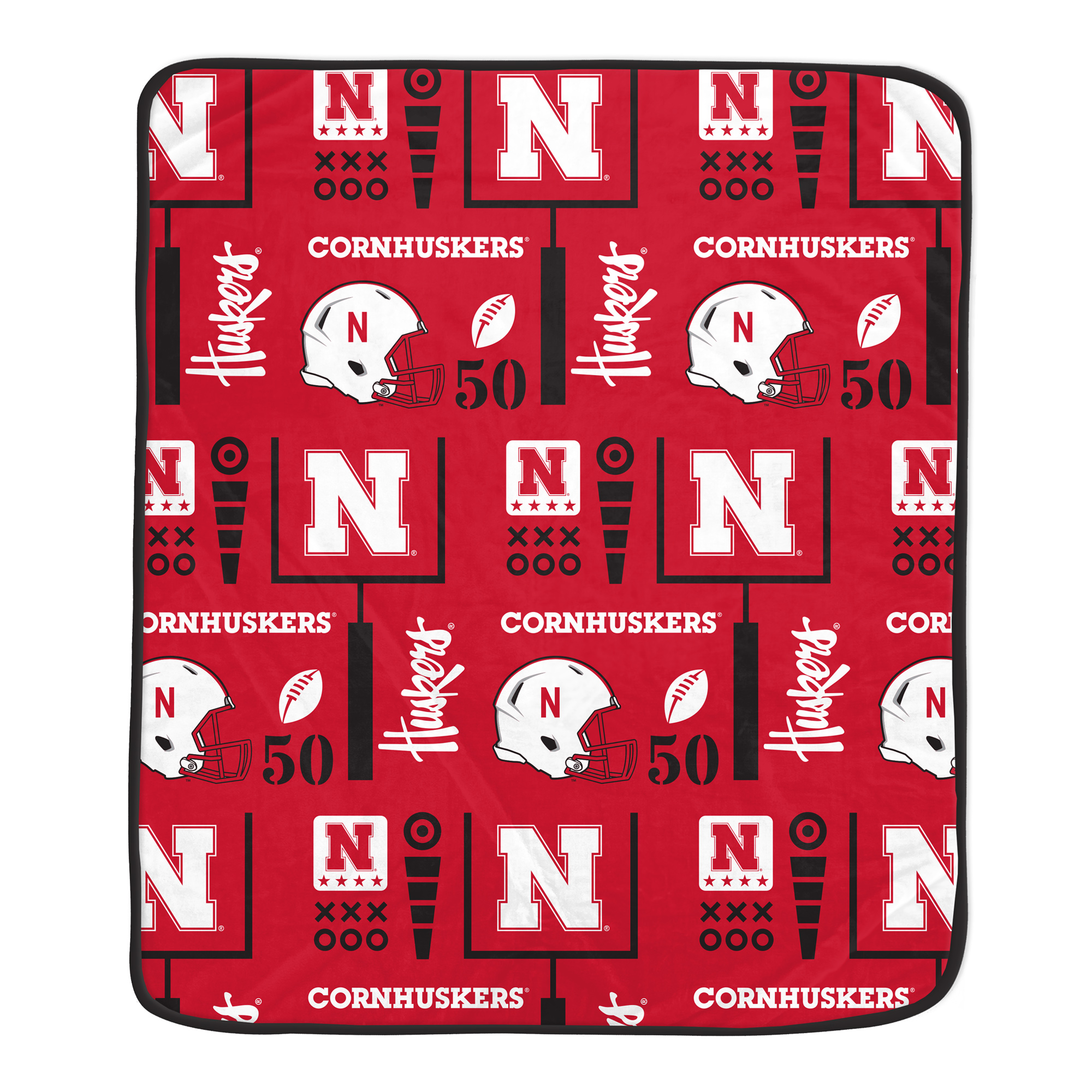 Pegasus Nebraska Huskers Team Spirit 60" x 70" Ultra Soft Blanket