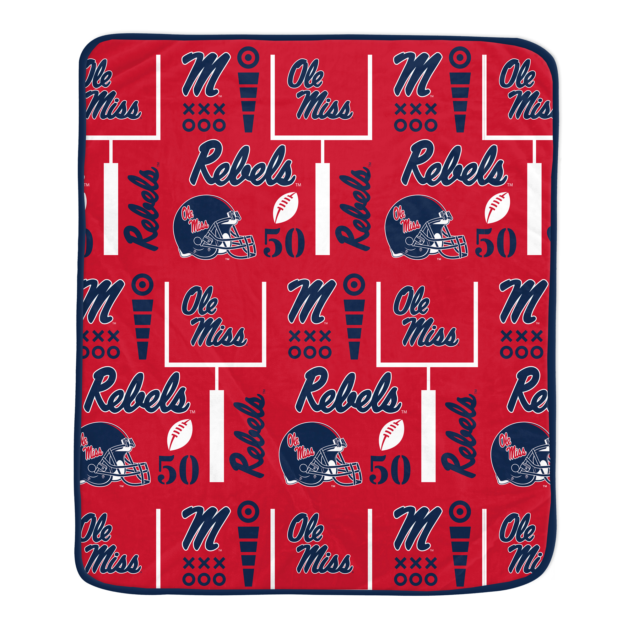Pegasus Ole Miss Rebels Team Spirit 60" x 70" Ultra Soft Blanket
