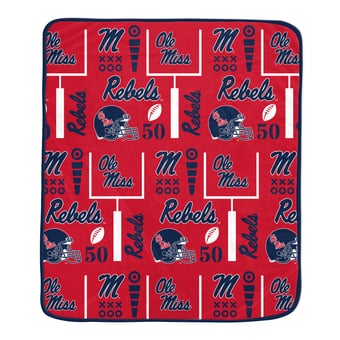 "Pegasus Ole Miss Rebels Team Spirit 60"" x 70"" Ultra Soft Blanket"
