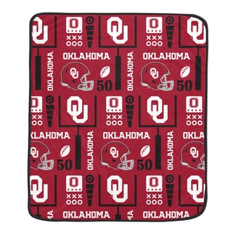 "Pegasus Oklahoma Sooners Team Spirit 60"" x 70"" Ultra Soft Blanket"