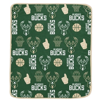 Pegasus Milwaukee Bucks Team Spirit 60" x 70" Ultra Soft Blanket