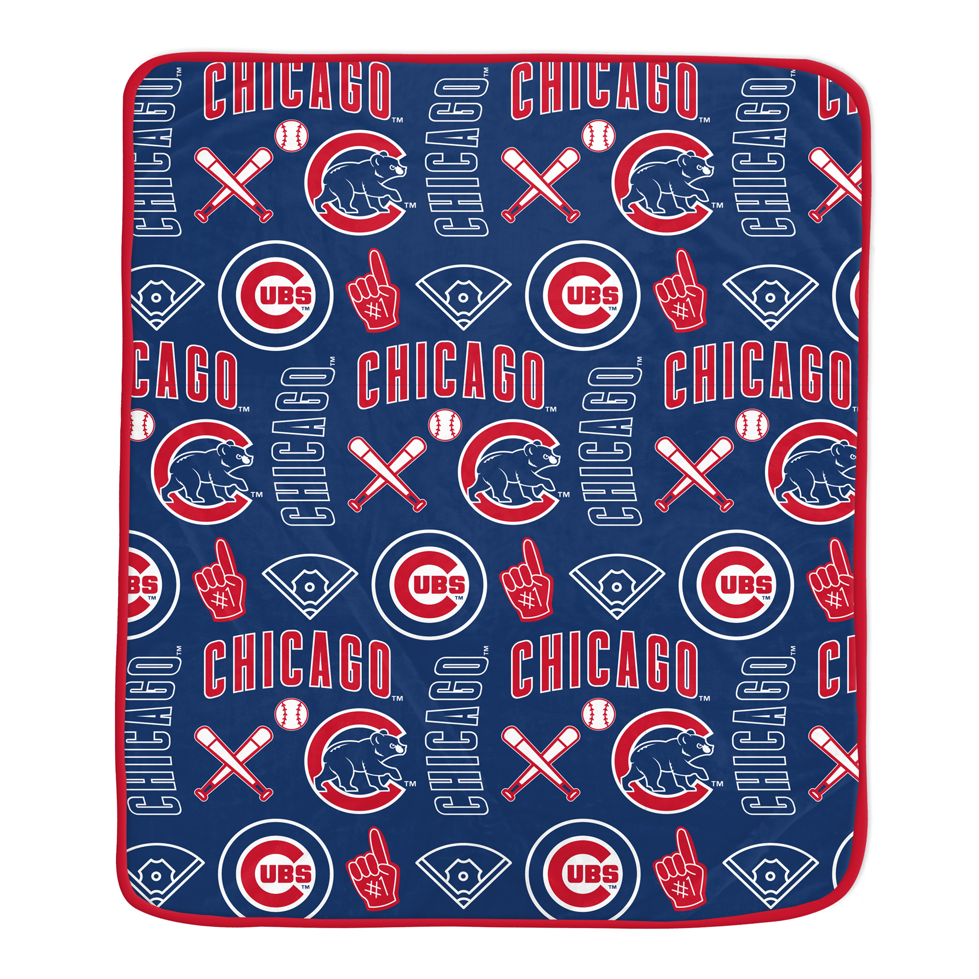 Pegasus Chicago Cubs Team Spirit 60" x 70" Ultra Soft Blanket