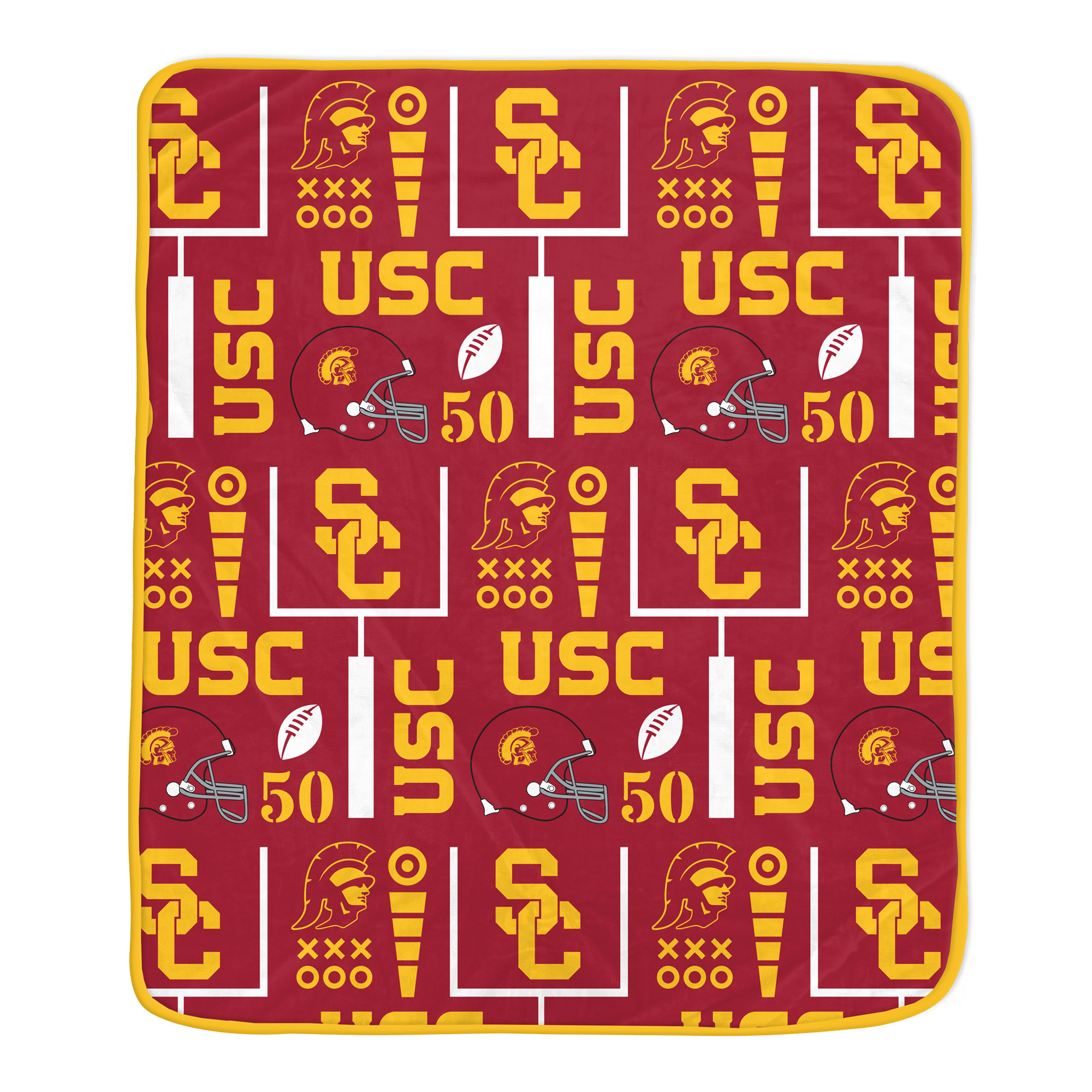 Pegasus USC Trojans Team Spirit 60" x 70" Ultra Soft Blanket