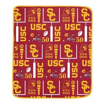 Pegasus USC Trojans Team Spirit 60" x 70" Ultra Soft Blanket
