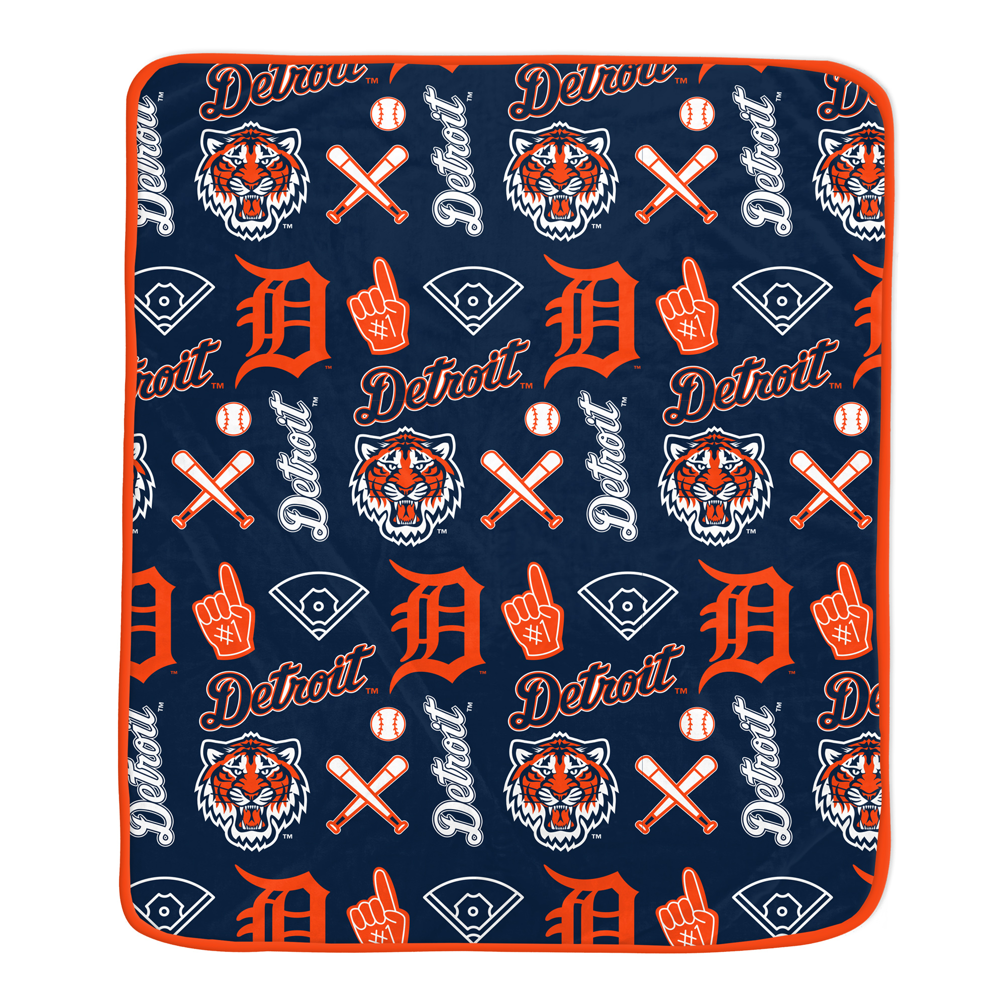Pegasus Detroit Tigers Team Spirit 60" x 70" Ultra Soft Blanket