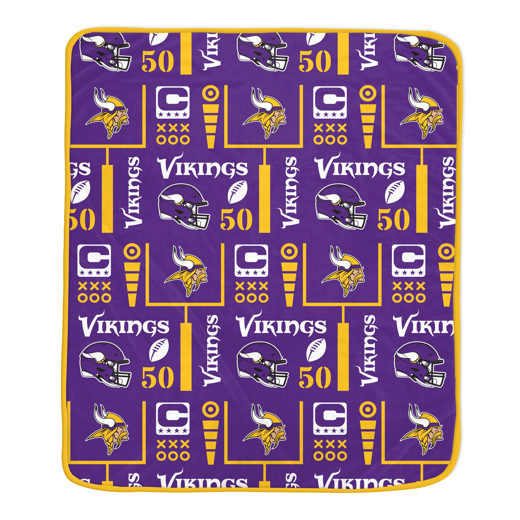Pegasus Minnesota Vikings Team Spirit 60" x 70" Ultra Soft Blanket