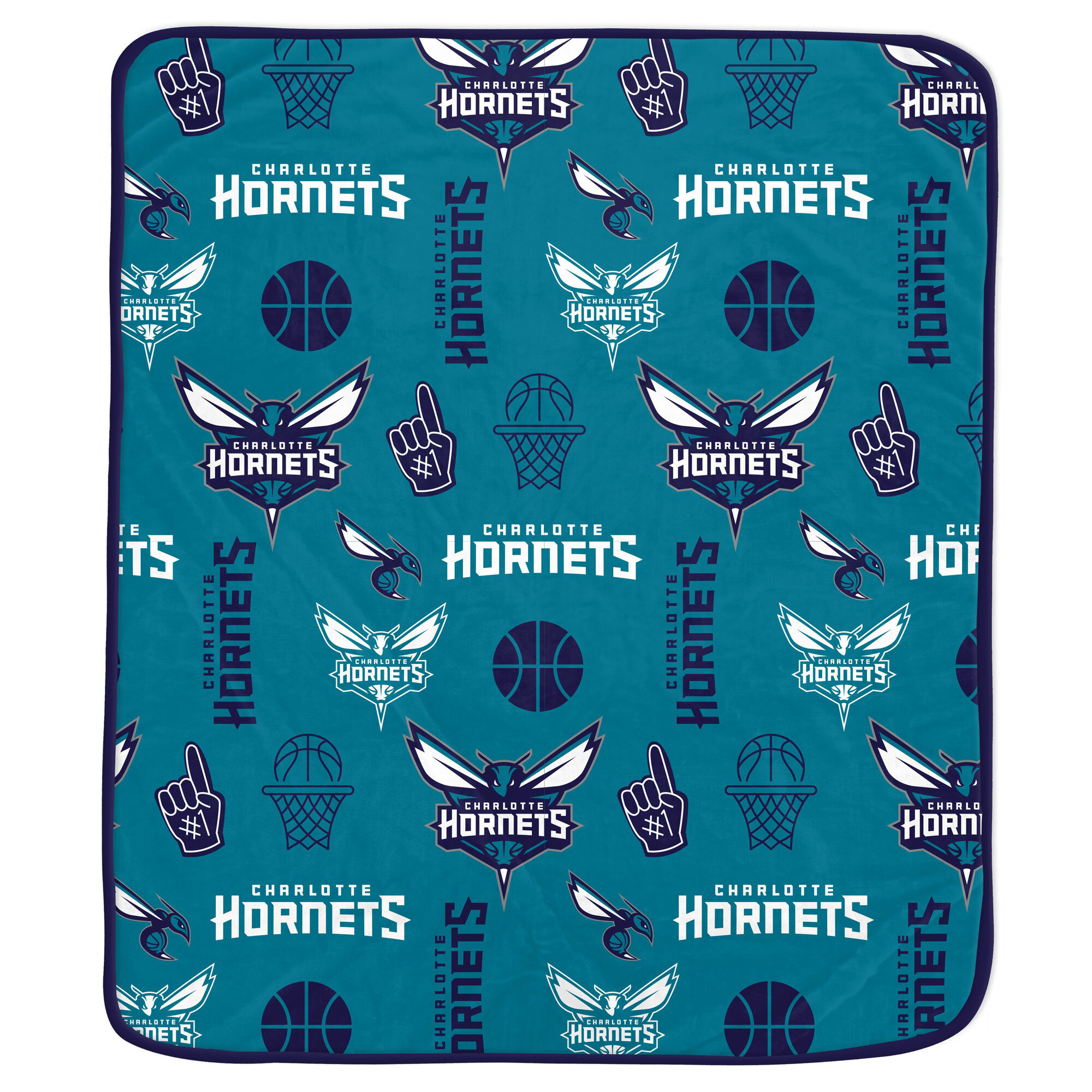 Pegasus Charlotte Hornets Team Spirit 60" x 70" Ultra Soft Blanket