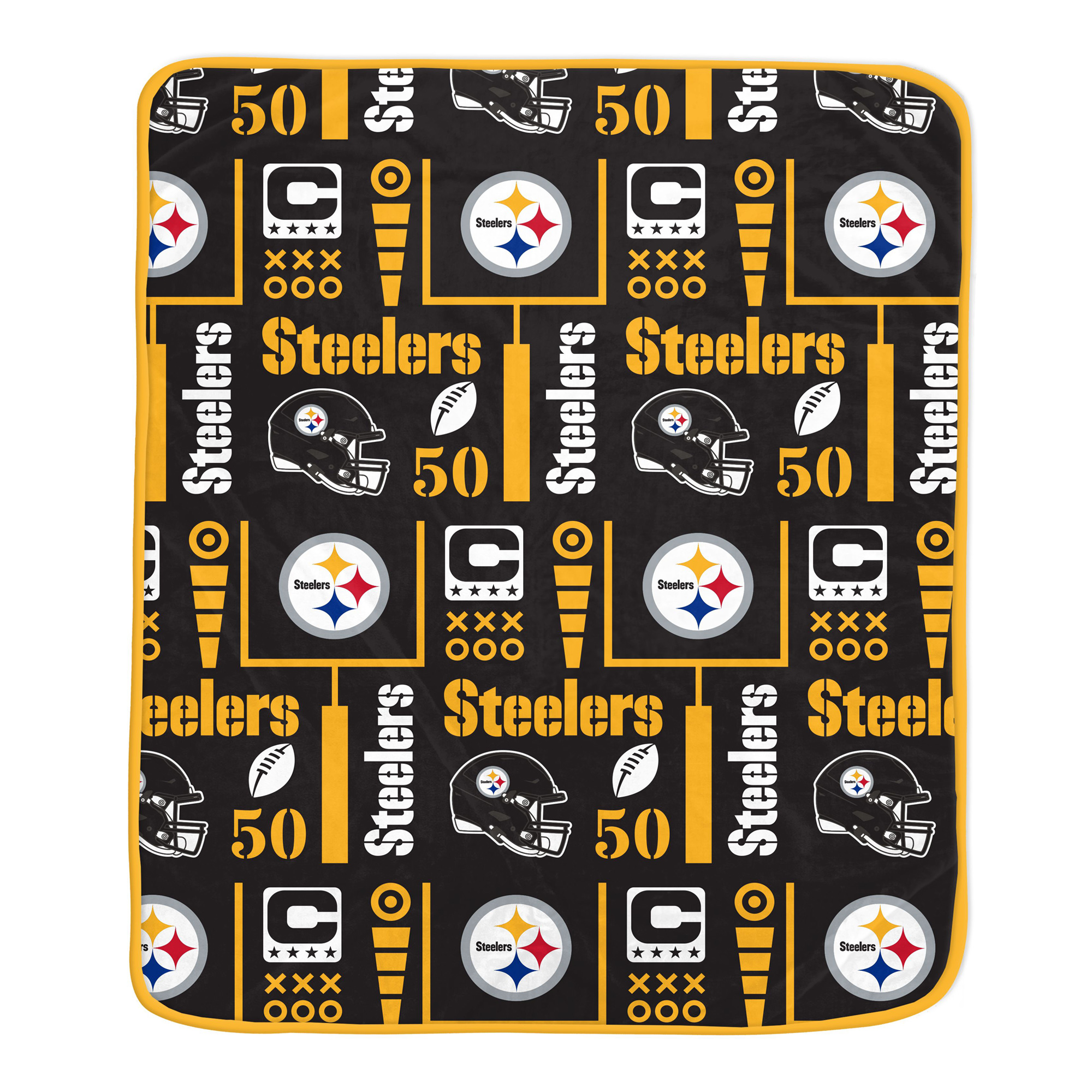 Pegasus Pittsburgh Steelers Team Spirit 60" x 70" Ultra Soft Blanket