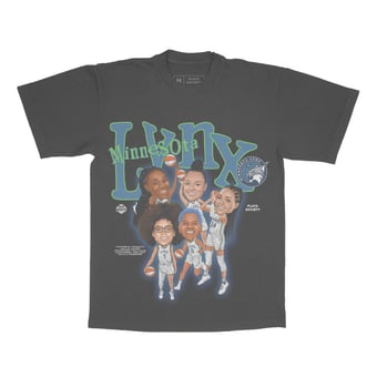 Unisex Playa Society Black Minnesota Lynx Roster T-Shirt