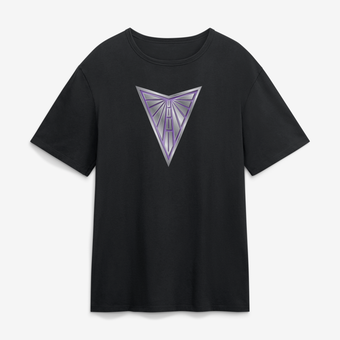 Men's Black Golden State Valkyries  Metallic Mascot T-Shirt