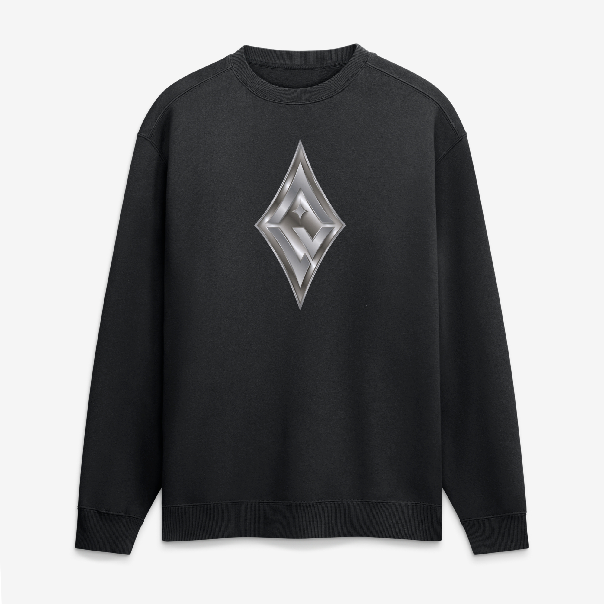 Men's Black Las Vegas Aces  Metallic Mascot Sweatshirt