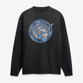Men's Black Minnesota Lynx  Metallic Mascot Sweatshirt