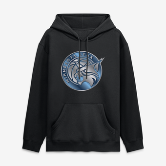 Men's Black Minnesota Lynx  Metallic Mascot Hoodie