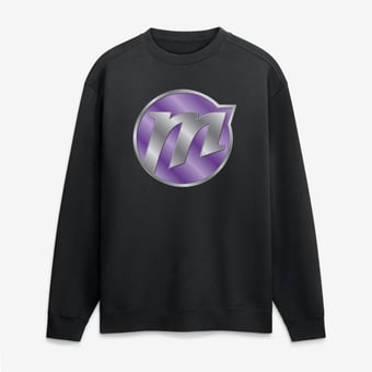 Men's Black Phoenix Mercury  Metallic Mascot Sweatshirt