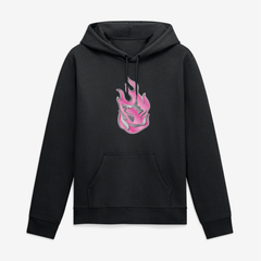 Men's Black Portland Fire Big & Tall Metallic Mascot Hoodie