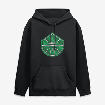 Men's Black Seattle Storm  Metallic Mascot Hoodie