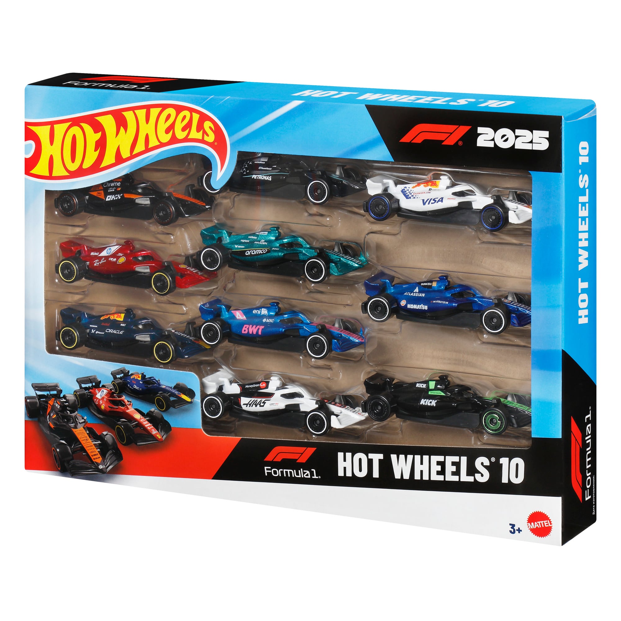 Formula 1 Hot Wheels Basic Car 10 Pack