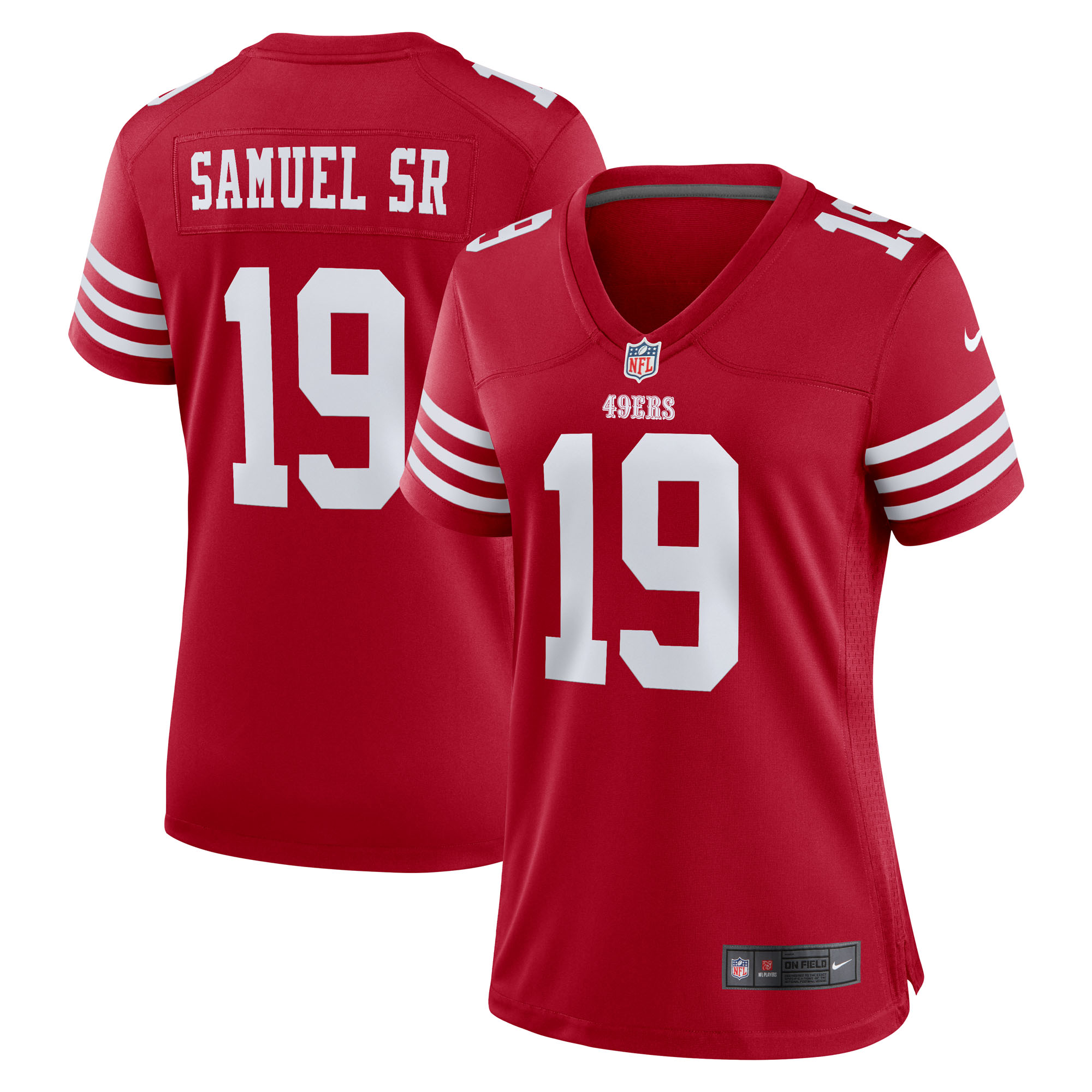 Women's Nike Deebo Samuel Sr Scarlet San Francisco 49ers Team Game Jersey