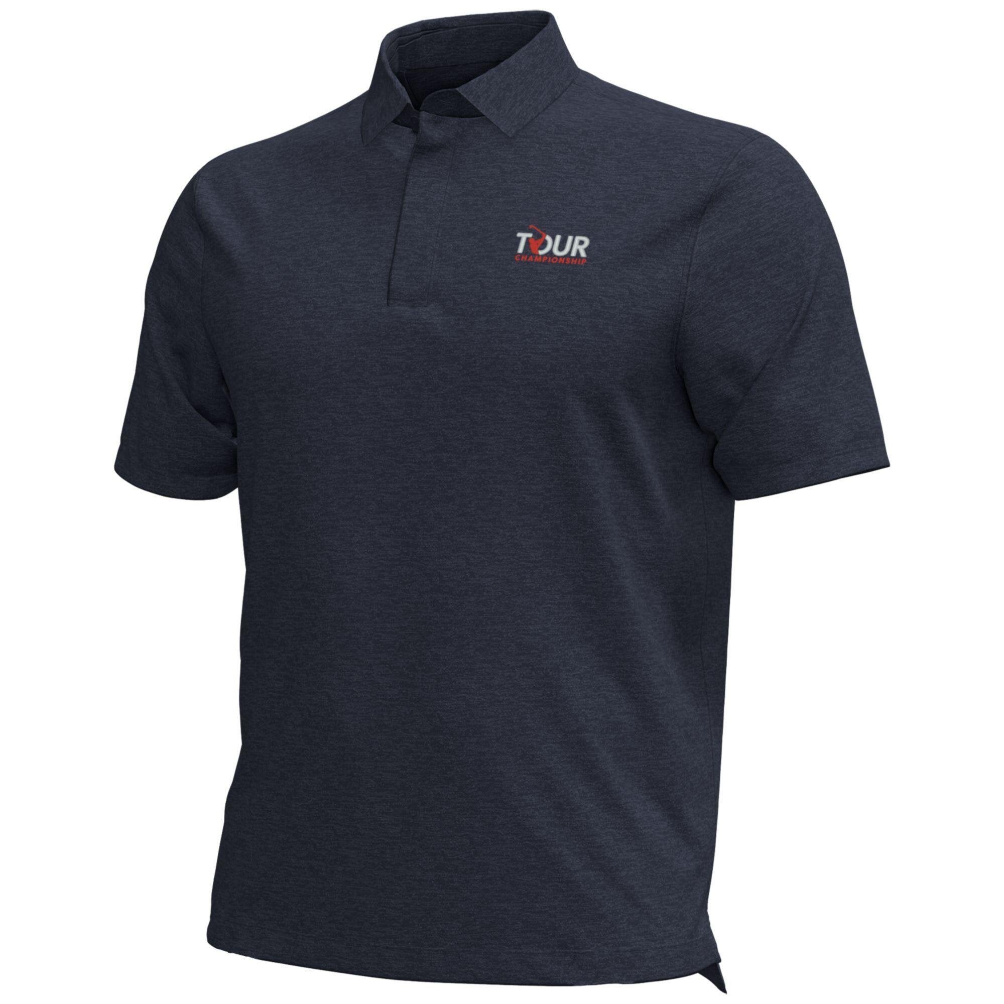 Men's Under Armour Navy TOUR Championship Drive Heather Polo
