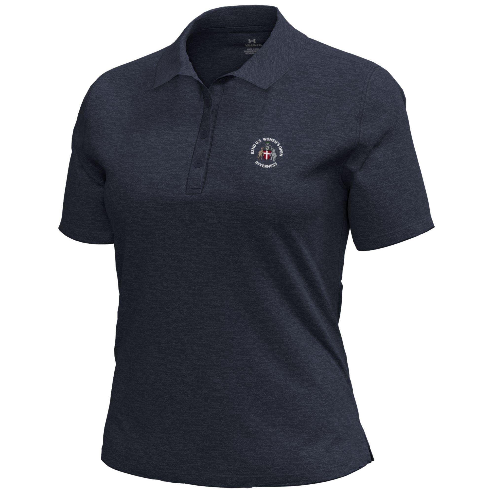 Women’s 2027 U.S. Women’s Open Under Armour Heather Navy Drive Heather Polo Women’s 2027 U.S. Women’s Open Under Armour Heather Navy Drive Heather Polo