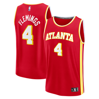Youth Fanatics Kingston Flemings Red Atlanta Hawks Fast Break Replica Jersey - Icon Edition