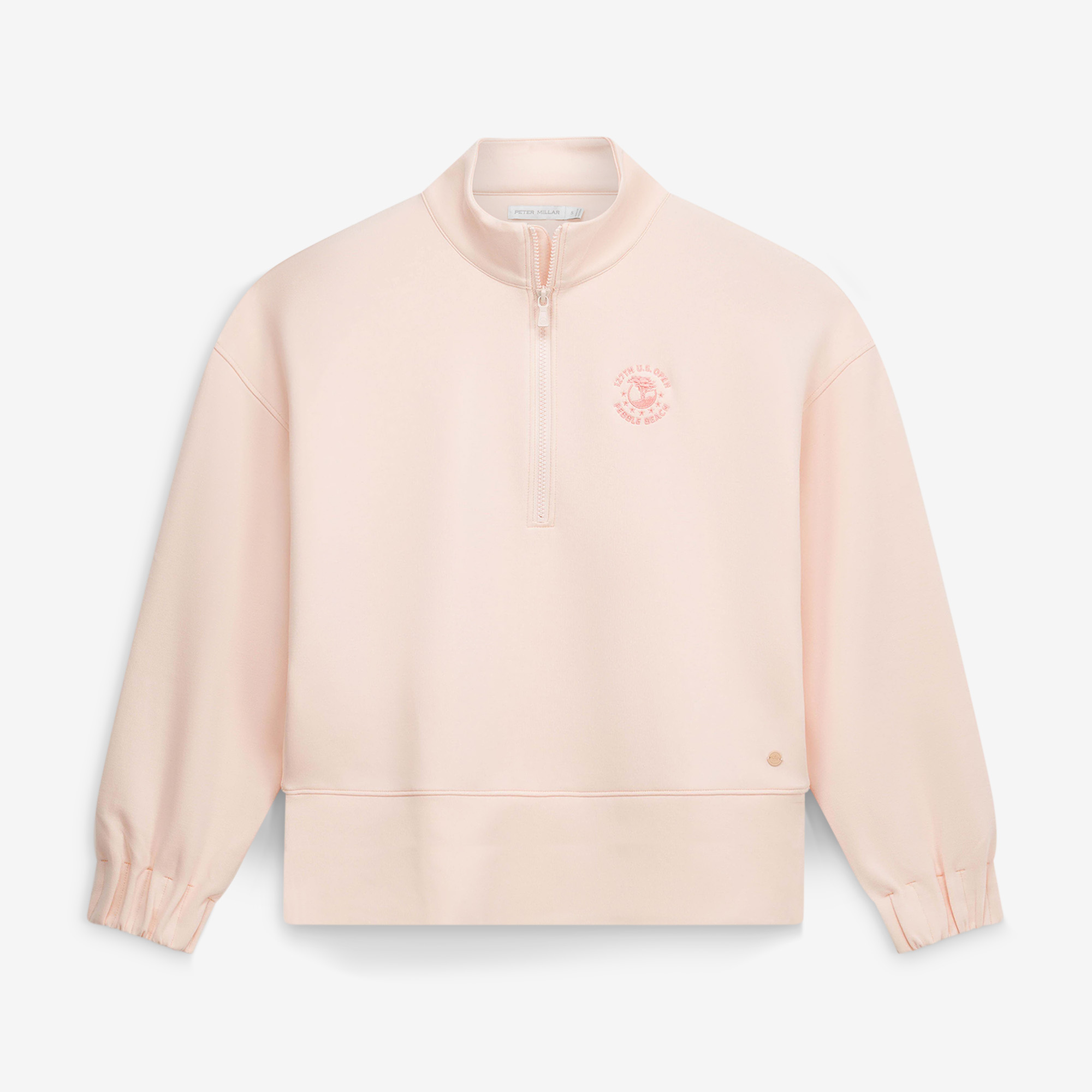 Women’s 2027 U.S. Open Peter Millar Light Pink Flora Half-Zip Tri-Blend Pullover Women’s 2027 U.S. Open Peter Millar Light Pink Flora Half-Zip Tri-Blend Pullover