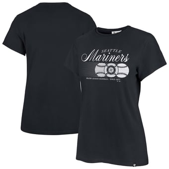 Women's '47 Navy Seattle Mariners Speed Throw Frankie T-Shirt