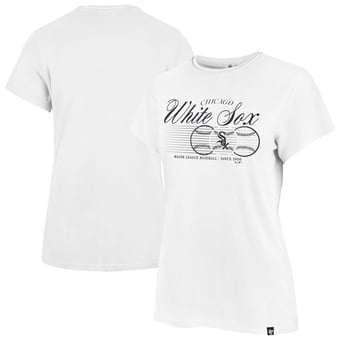 Women's '47 White Chicago White Sox Speed Throw Frankie T-Shirt