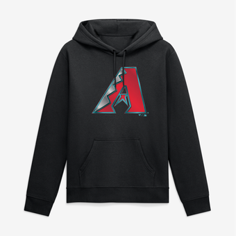 Men's Black Arizona Diamondbacks Big & Tall Metallic Mascot Hoodie