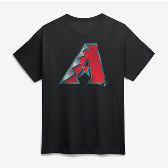 Men's Black Arizona Diamondbacks Big & Tall Metallic Mascot T-Shirt