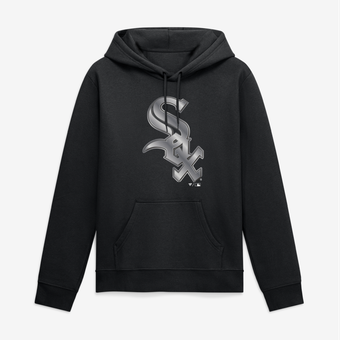 Men's Black Chicago White Sox Big & Tall Metallic Mascot Hoodie