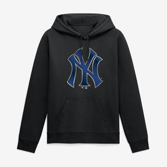 Men's Black New York Yankees Big & Tall Metallic Mascot Hoodie