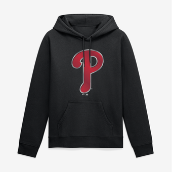 Men's Black Philadelphia Phillies Big & Tall Metallic Mascot Hoodie
