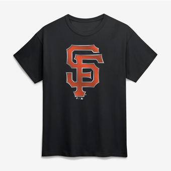 Men's Black San Francisco Giants Big & Tall Metallic Mascot T-Shirt