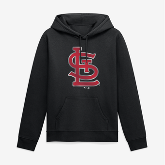Men's Black St. Louis Cardinals Big & Tall Metallic Mascot Hoodie