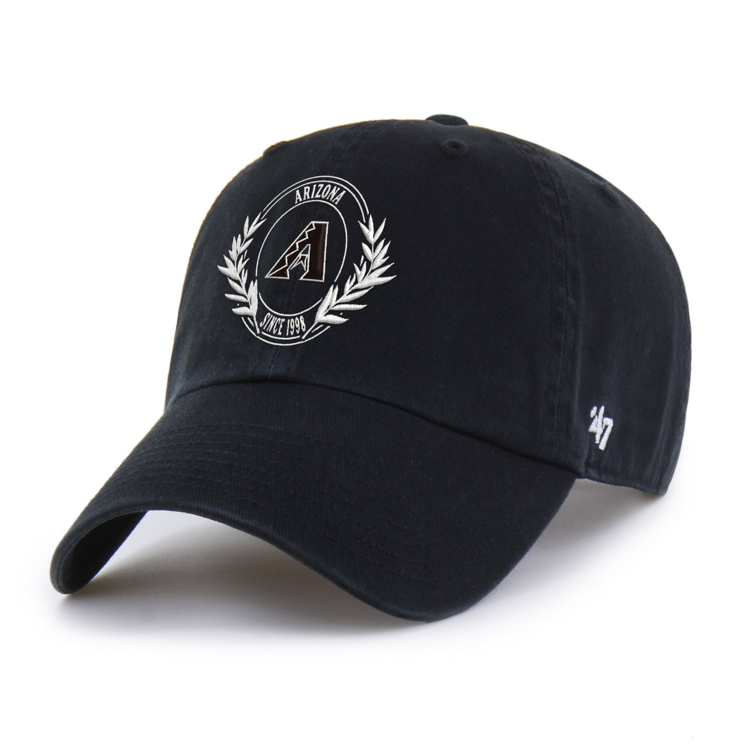 Women's '47  Black Arizona Diamondbacks Laurel Clean Up Adjustable Hat